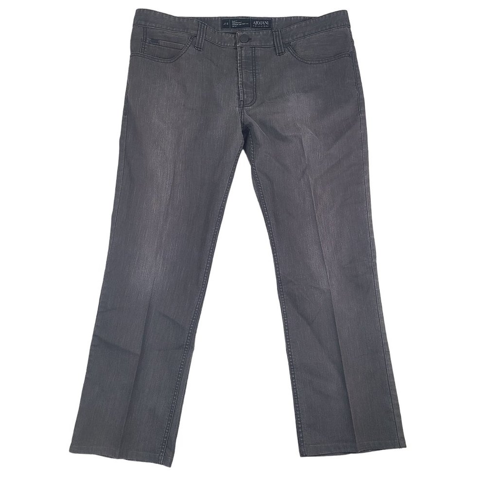 Armani Collezioni Jeans Men 40 Slim Fit Straight J15 Italian Stretch Denim Pants